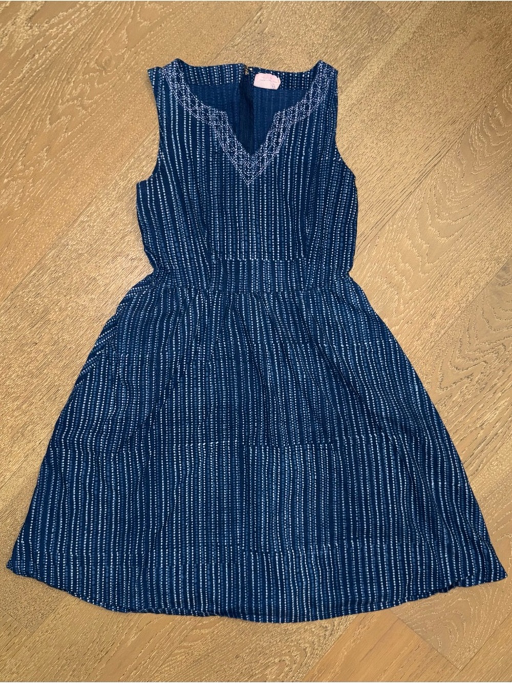 Mata Traders 100% cotton Navy Blue‎ Patterned Dress Top
